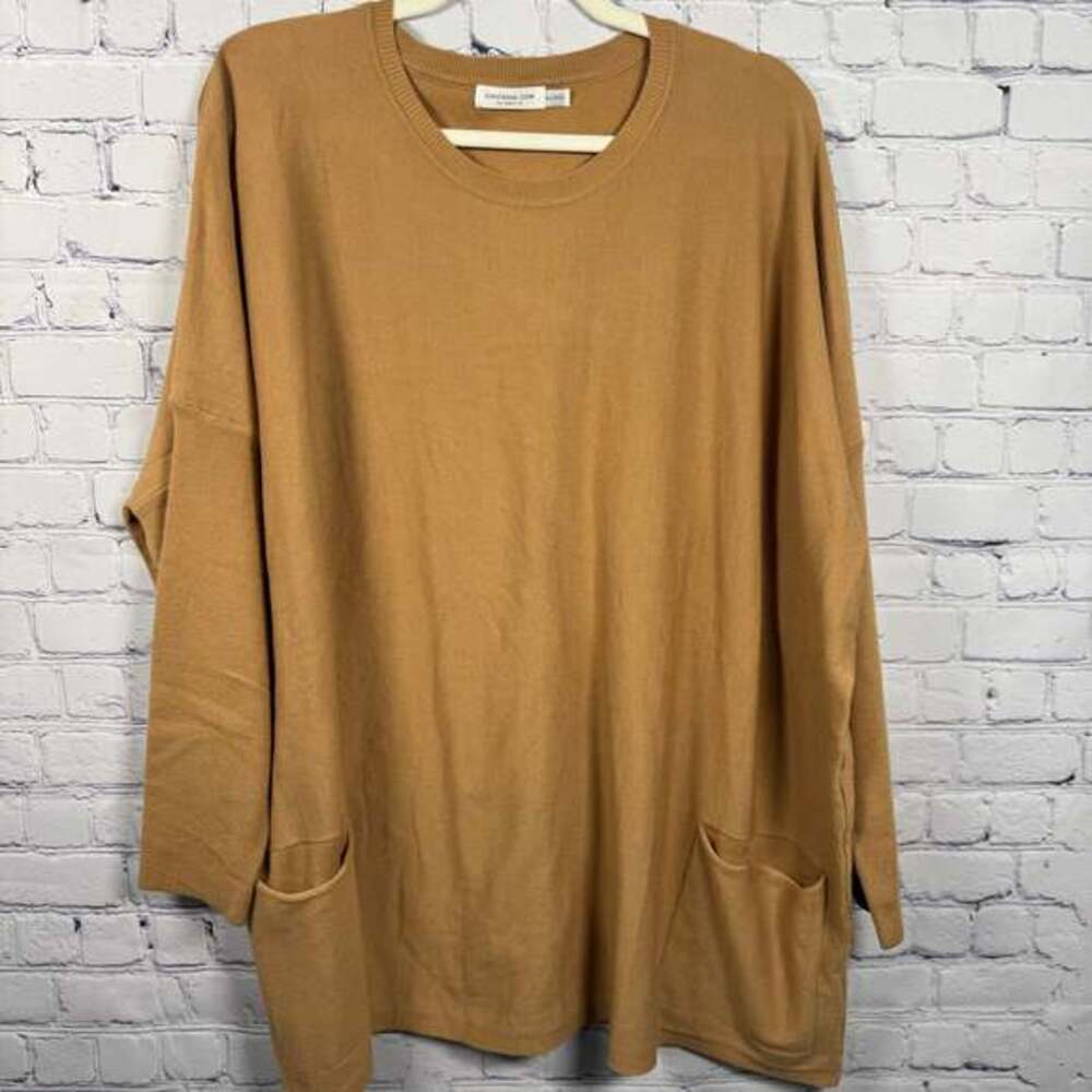 Plus Size Chic Soul Following The Sun Women's Sweater Honey Color